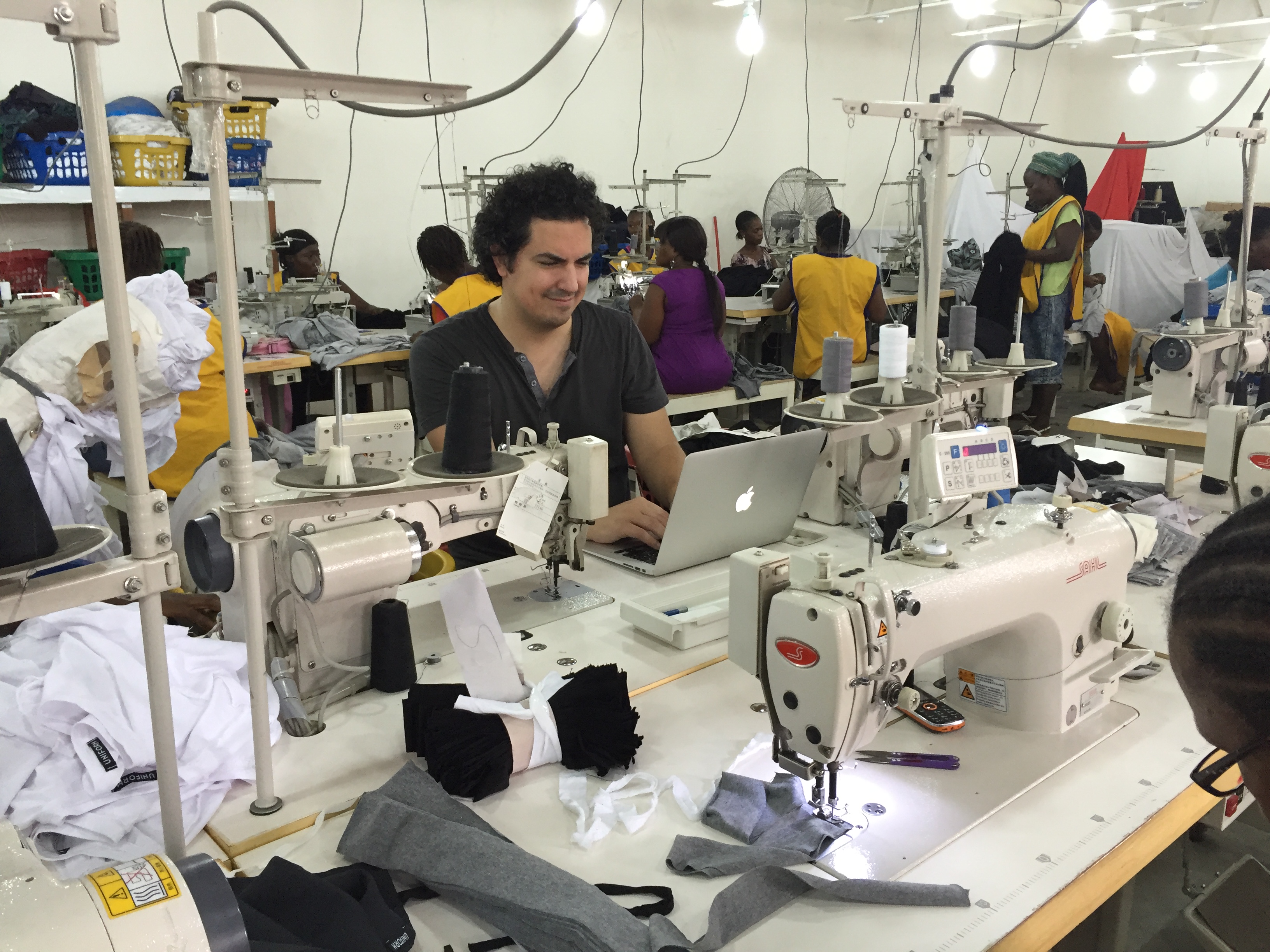 Developing Retovian on the factory floor alongside the women using the production workflow.
